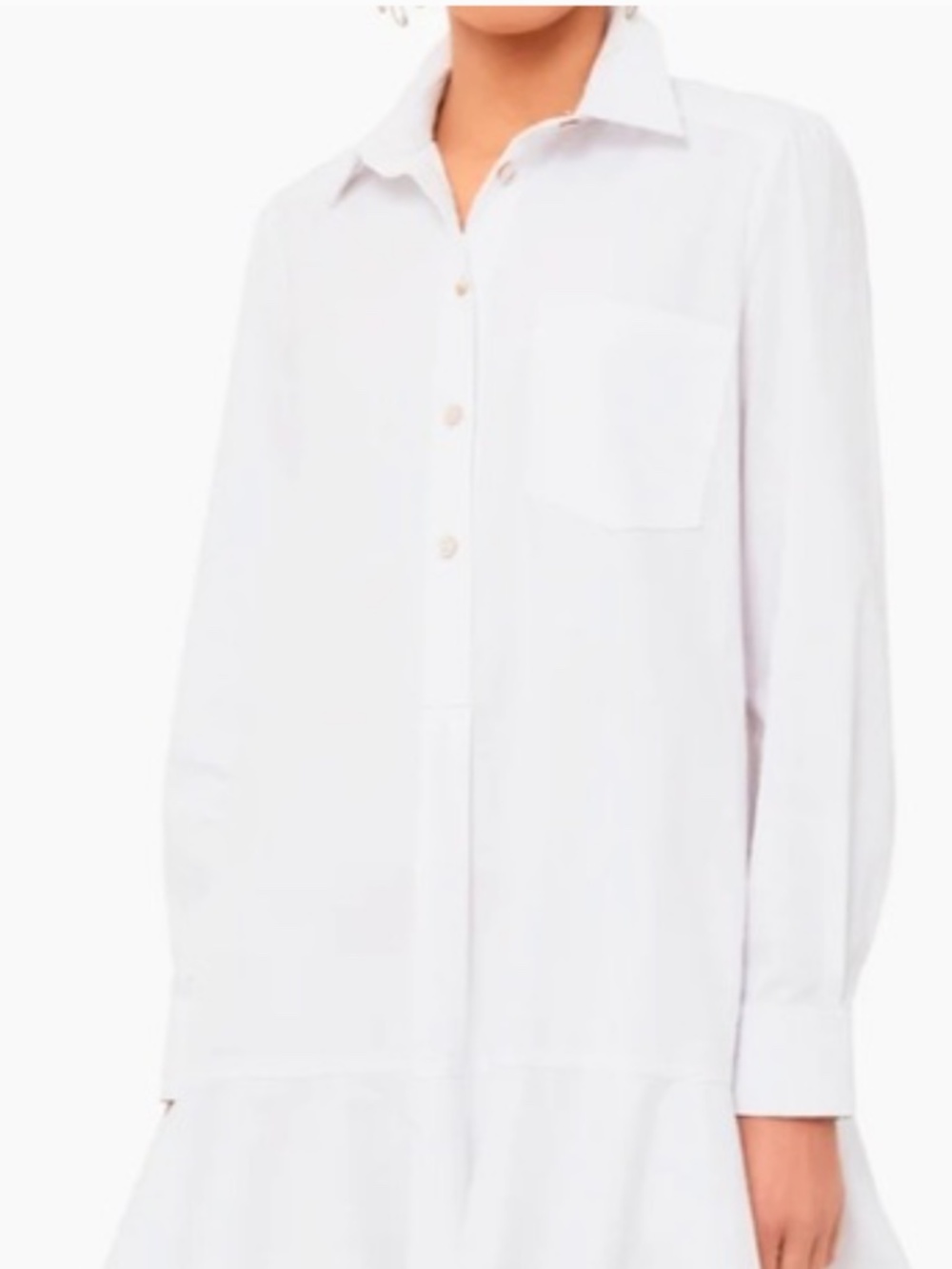 Tuckernuck White Cotton Poplin Callahan Shirt Dress - Picture 2 of 5